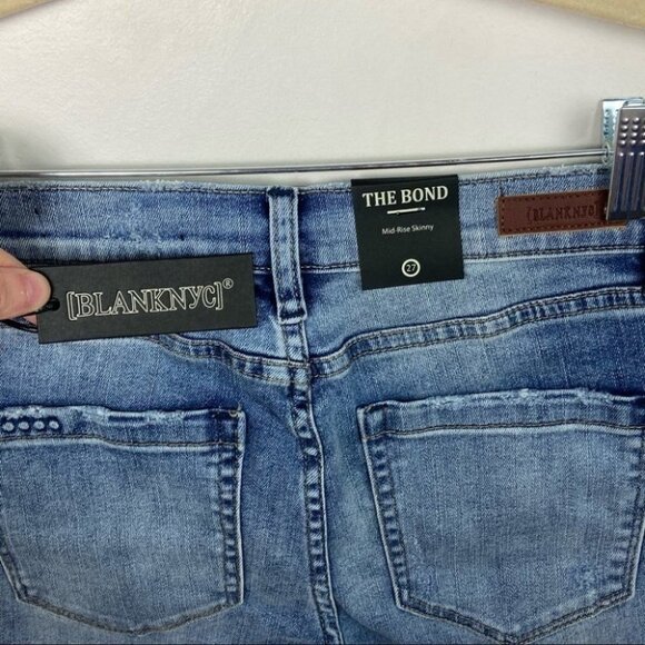 NWT Blank NYC Bond Mid Rise Skinny Jeans Size 27 New With Tags Denim Minimal - Picture 8 of 15